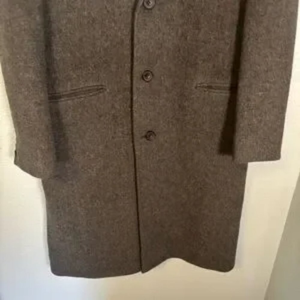 Kuppenheimer Men's Grey Wool Cashmere Long Overcoat - Picture 7 of 10